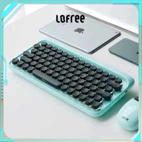 Lofree 79 Keys Mechanical Keyboard Wireless Bluetooth Backlit Keyboards Mouse Calculator Office Typewriter Set Accessories Gifts