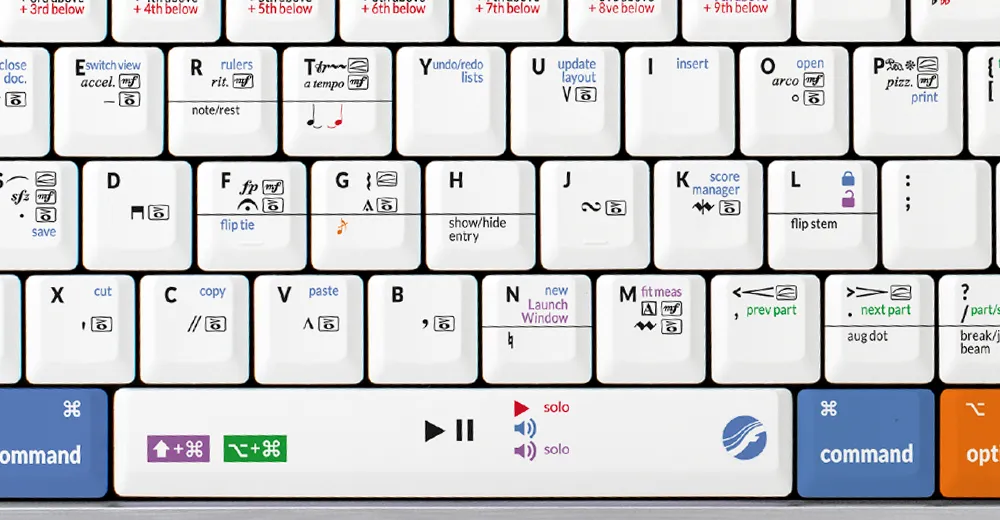 LogicKeyboard MakeMusic Finale ALBA Mac Pro US LKBU-FINALE-CWMU-US