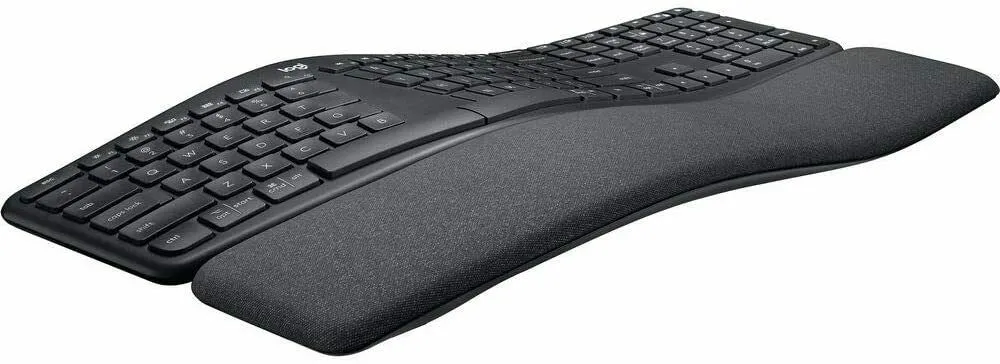 Logitech ERGO K860 Wireless Split Ergonomic Keyboard with Wrist Rest 920-009166