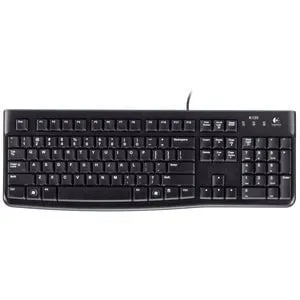 Logitech K120 USB Keyboard - Cable Connectivity - USB Interface - Black