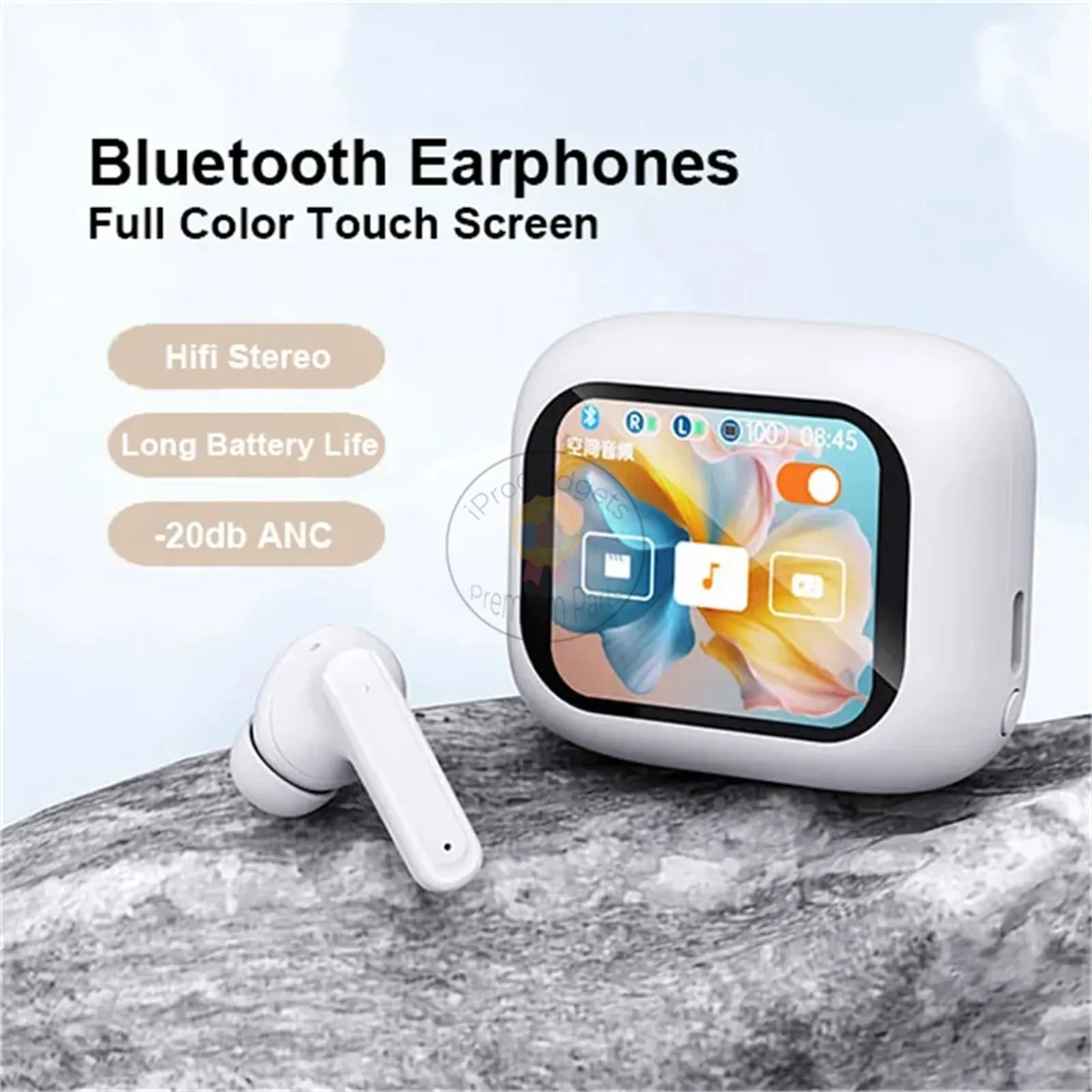 M6 ANC/ENC Bluetooth 5.4 Wireless Headphones With Intelligent Display