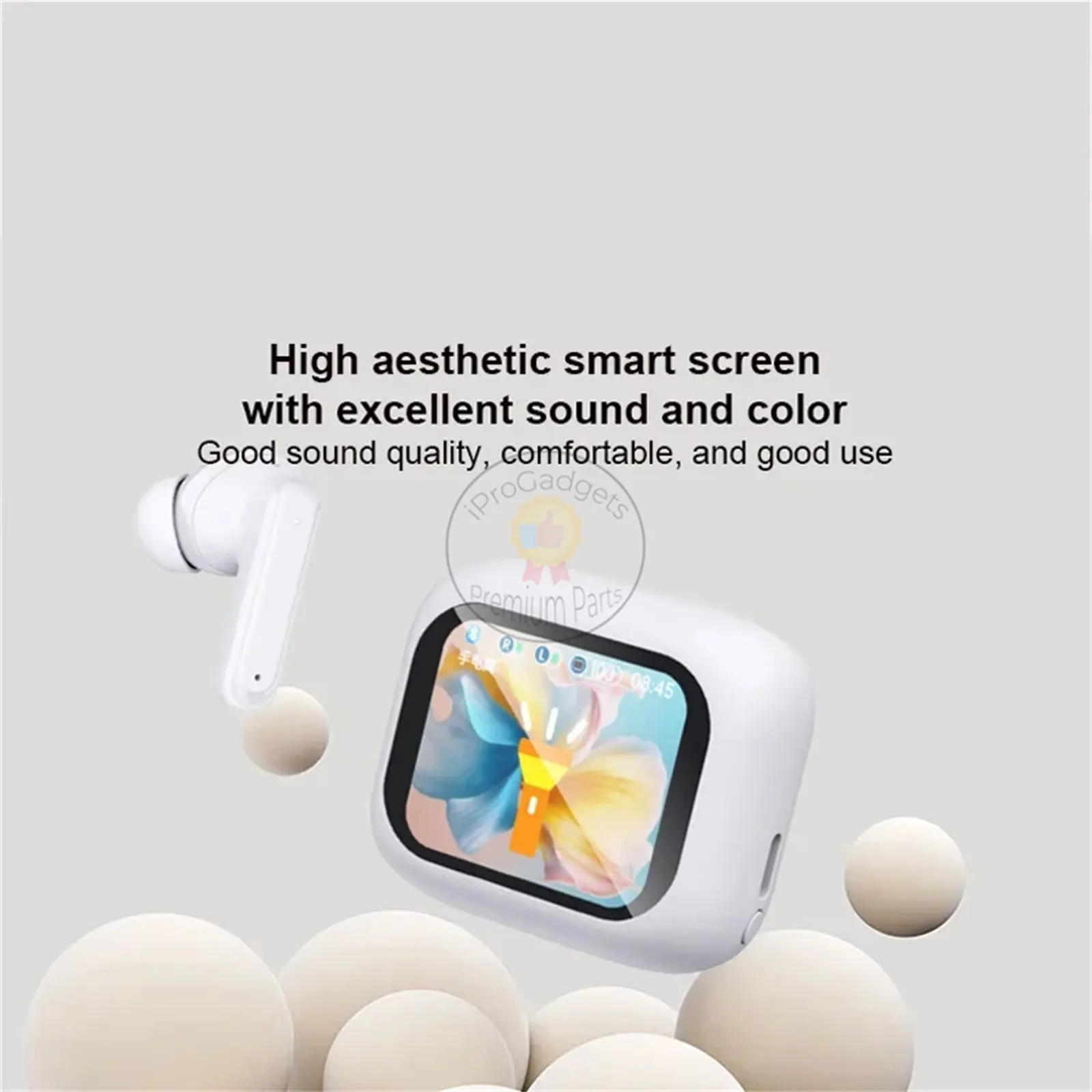 M6 ANC/ENC Bluetooth 5.4 Wireless Headphones With Intelligent Display