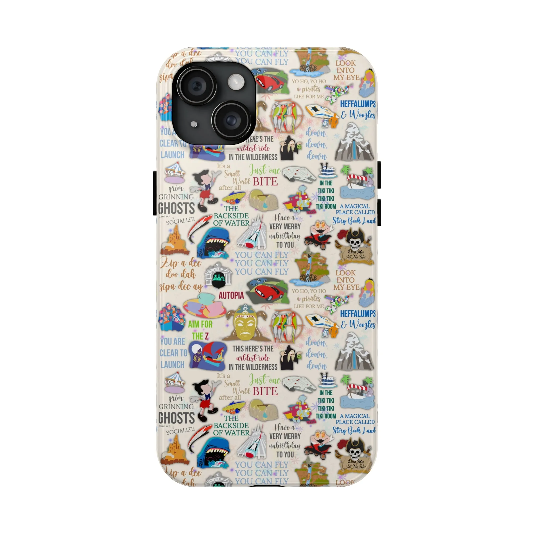 Mega Land Disney Rides Inspired Phone Case Gift Inspired Fan Art Iphone Quotes Disneyland Magic Kingdom World Ride Quotes