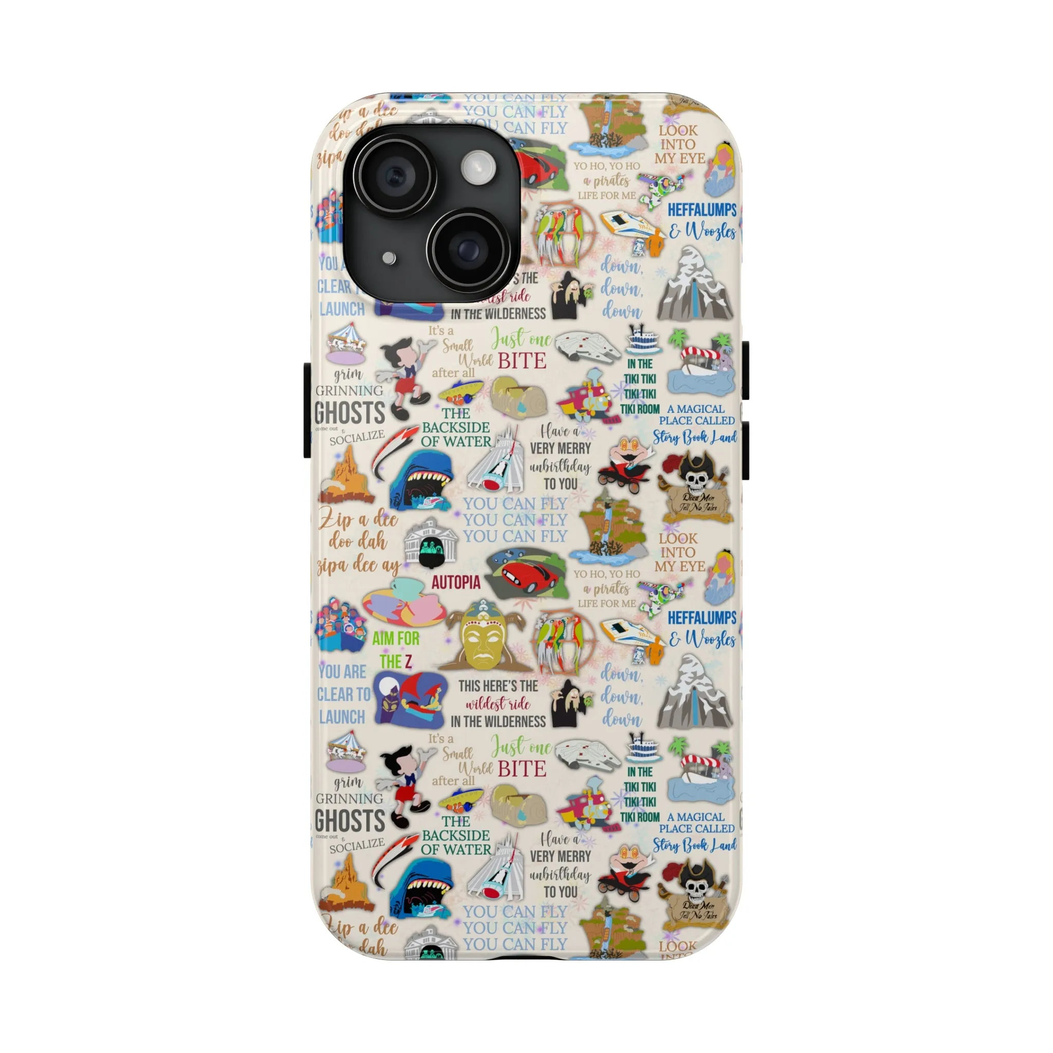 Mega Land Disney Rides Inspired Phone Case Gift Inspired Fan Art Iphone Quotes Disneyland Magic Kingdom World Ride Quotes