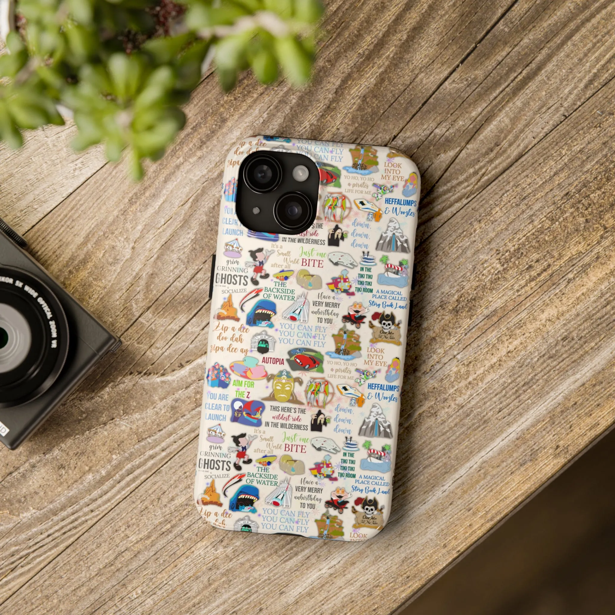 Mega Land Disney Rides Inspired Phone Case Gift Inspired Fan Art Iphone Quotes Disneyland Magic Kingdom World Ride Quotes