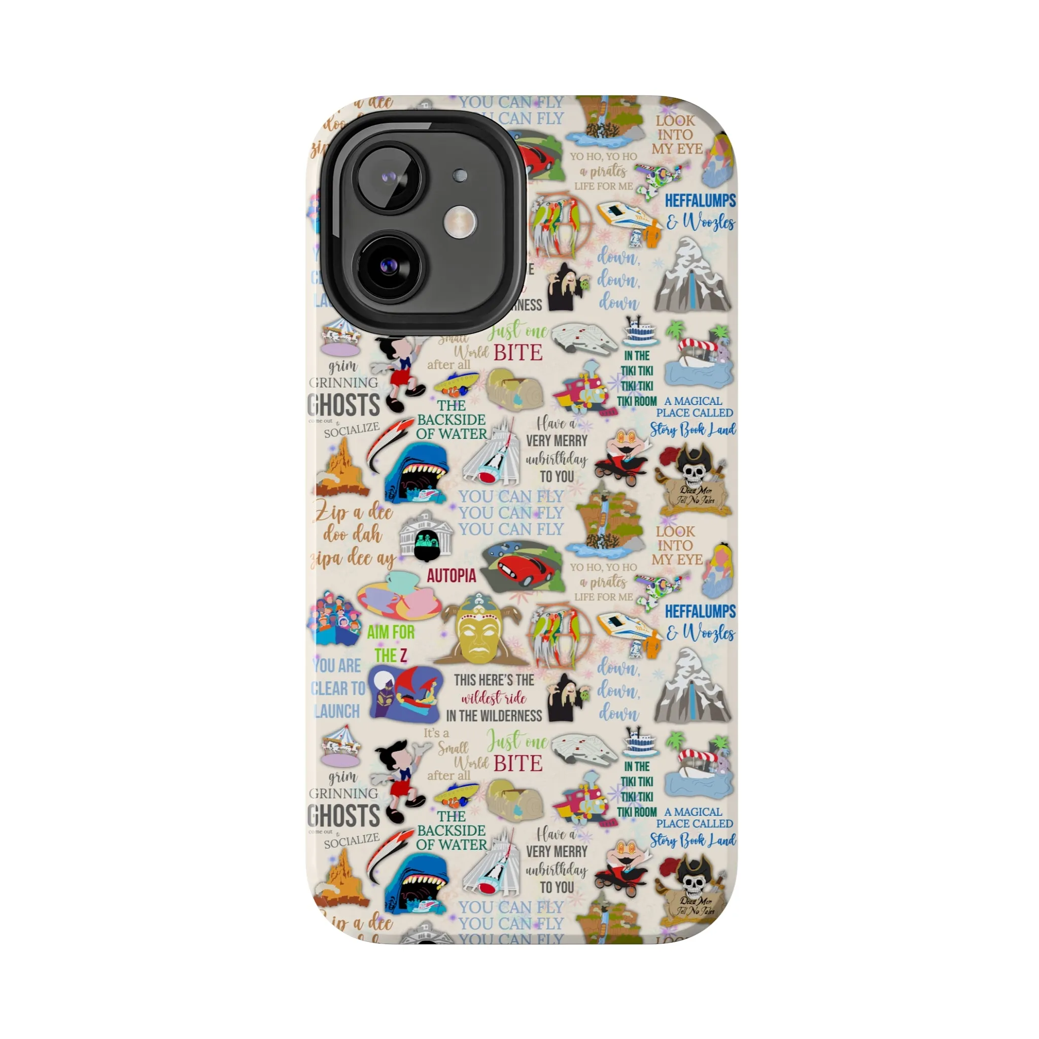 Mega Land Disney Rides Inspired Phone Case Gift Inspired Fan Art Iphone Quotes Disneyland Magic Kingdom World Ride Quotes