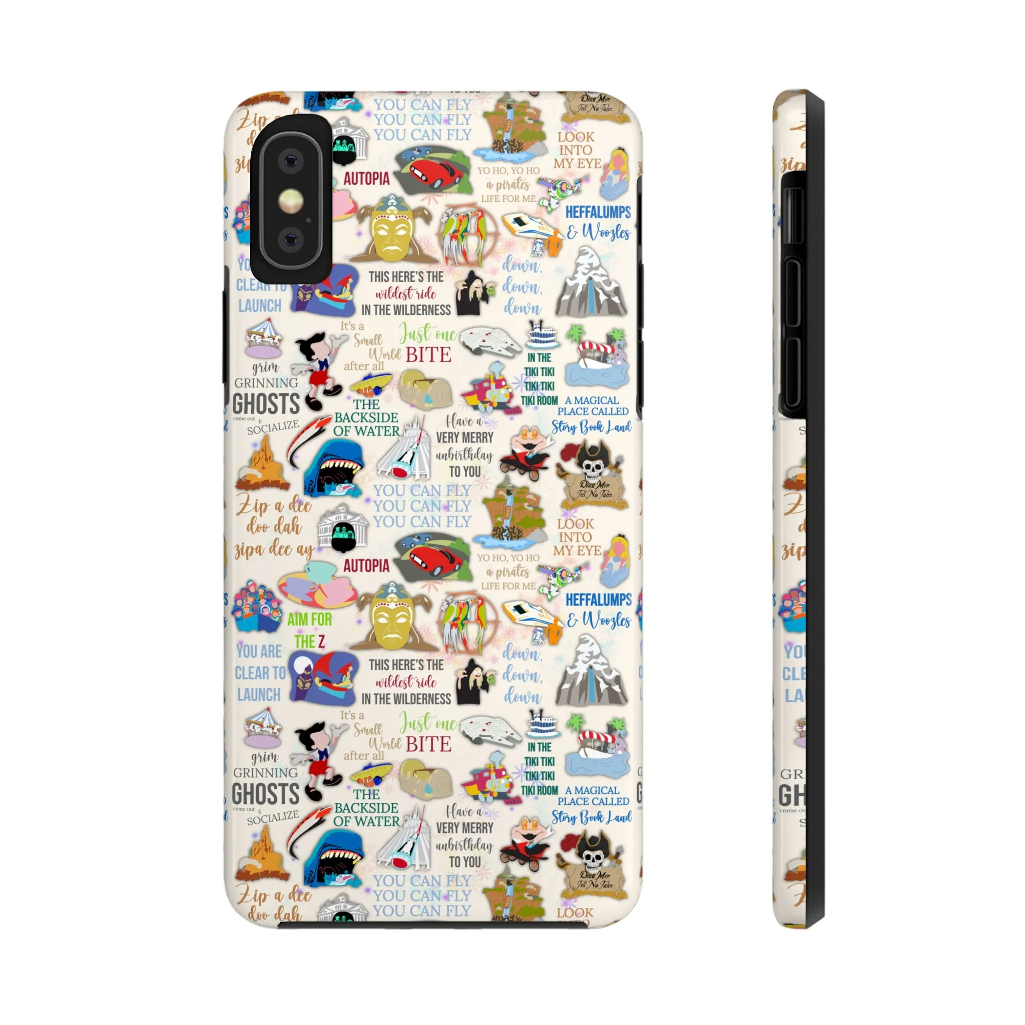 Mega Land Disney Rides Inspired Phone Case Gift Inspired Fan Art Iphone Quotes Disneyland Magic Kingdom World Ride Quotes