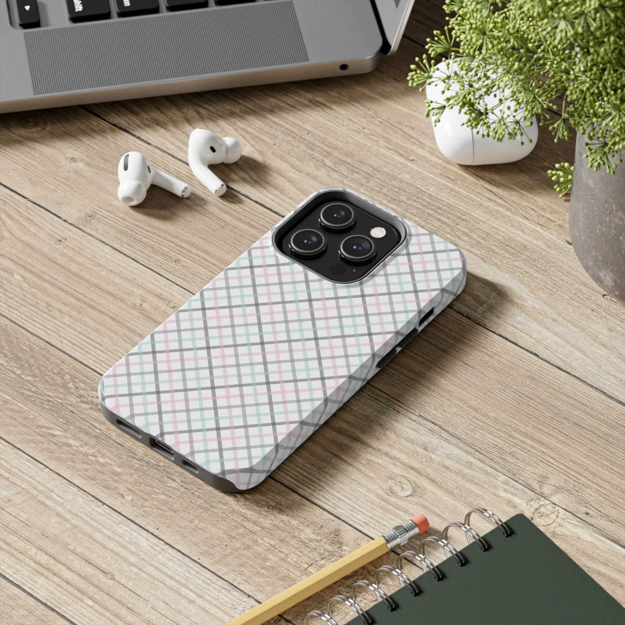 Multicolor Striped Pattern design Tough Phone Case compatible with a large variety of iphone models