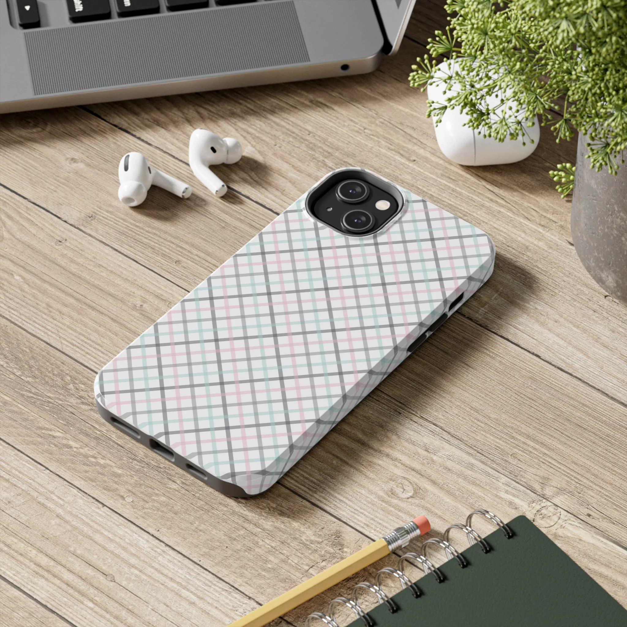 Multicolor Striped Pattern design Tough Phone Case compatible with a large variety of iphone models