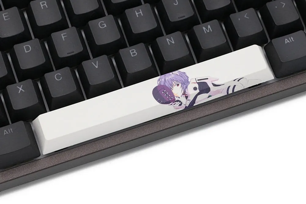 Novelty allover dye subbed Keycaps spacebar pbt EVA Ayanami Rei あやなみ レイ OEM