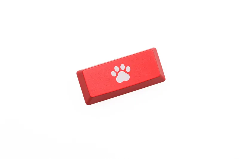 Novelty Shine Through Keycaps ABS Etched, Shine-Through cat pad black red custom mechanical keyboard enter backspace r4 r1