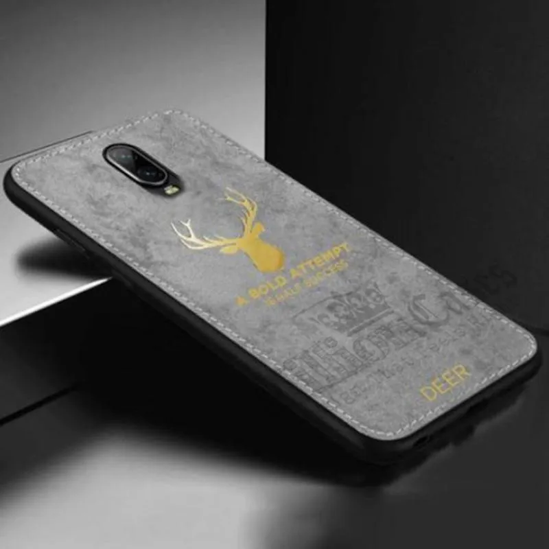 OnePlus 6T Gold Textured Deer Case