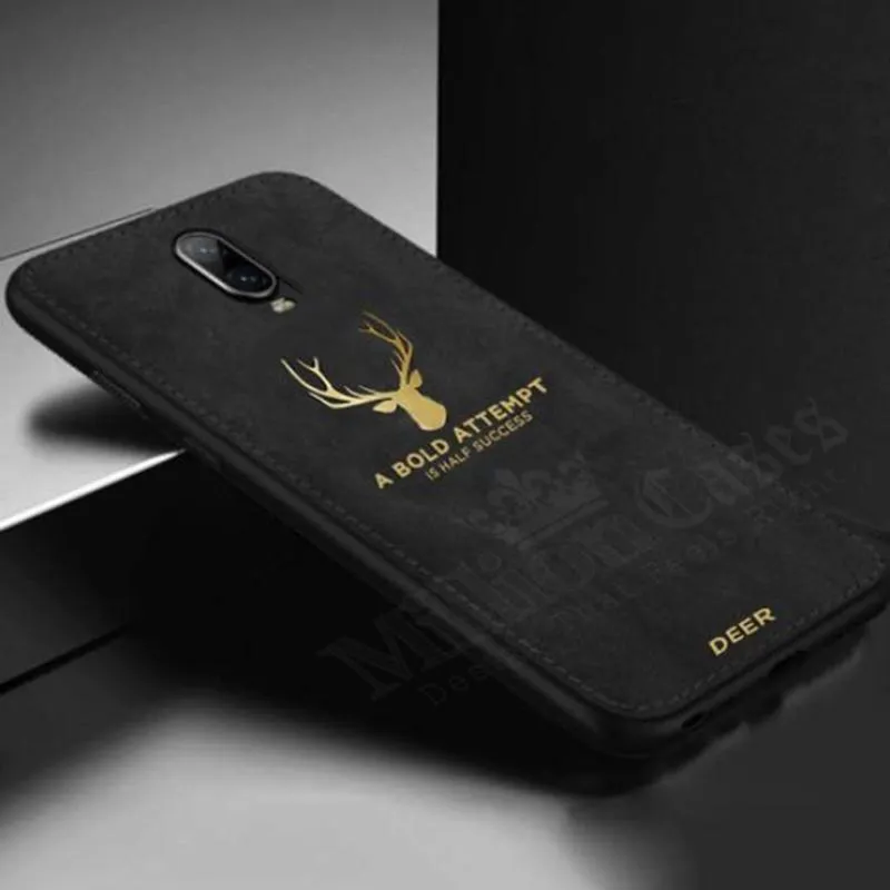 OnePlus 6T Gold Textured Deer Case