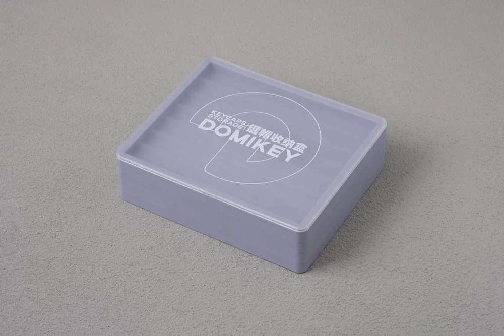 [only box] Domikey Keycap Box Keycap Storage Collection 4 layers for Cherry Profile Keycaps For Keycap Set Stock White Black