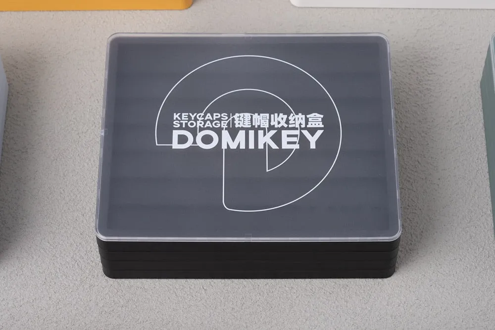 [only box] Domikey Keycap Box Keycap Storage Collection 4 layers for Cherry Profile Keycaps For Keycap Set Stock White Black