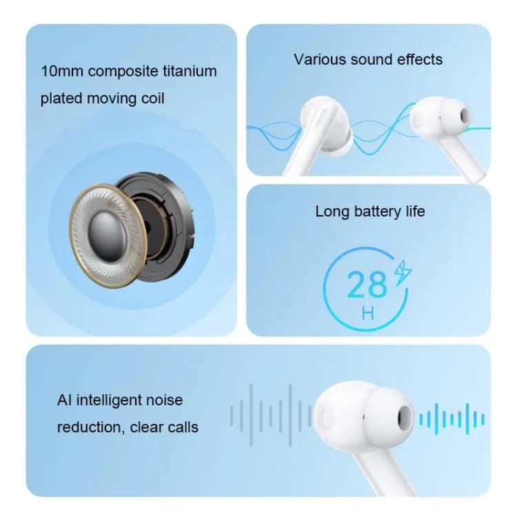 OPPO Enco Air2i Wireless Bluetooth Earbuds with AI Noise Cancellation and Gaming Mode