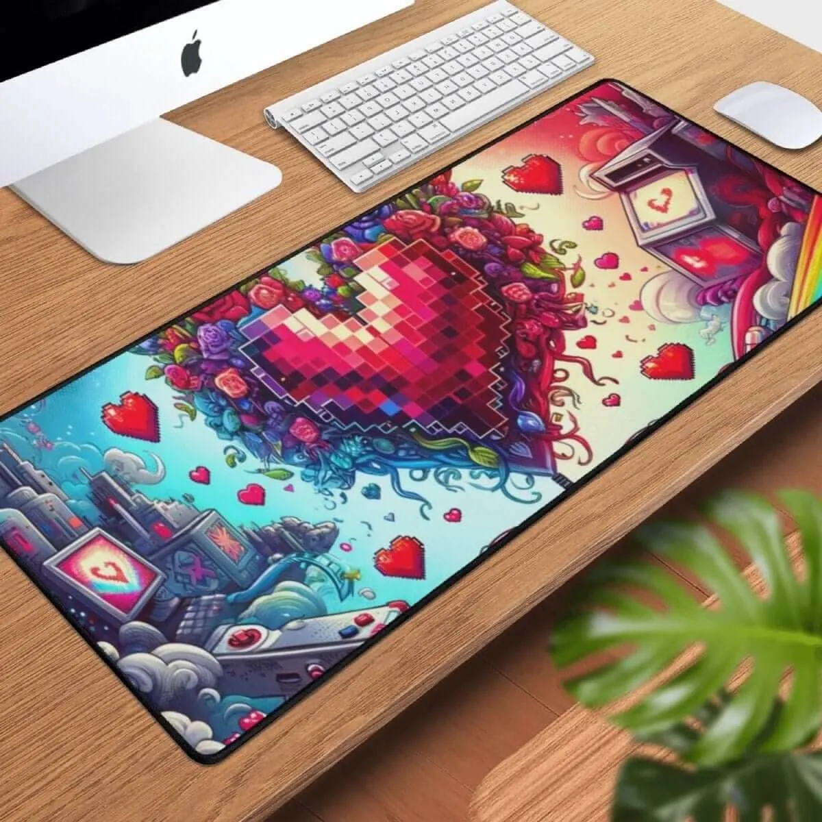 Our Love-Inspired Gaming Desk Mat:  Enhance Your Gaming Setup