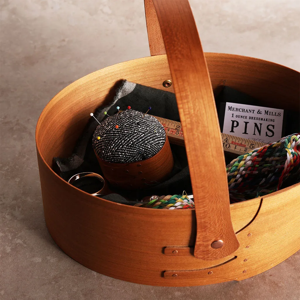 Oval Wood Shaker Box with Handle