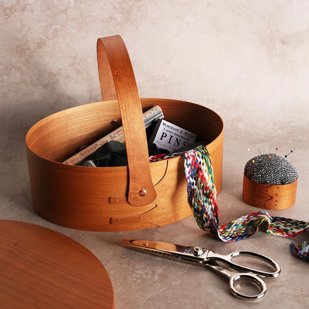 Oval Wood Shaker Box with Handle