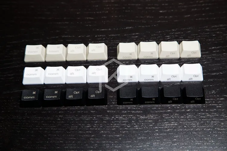 PBT laser Keycaps mac Keys in OEM Profile With Cherry MX Stems command option