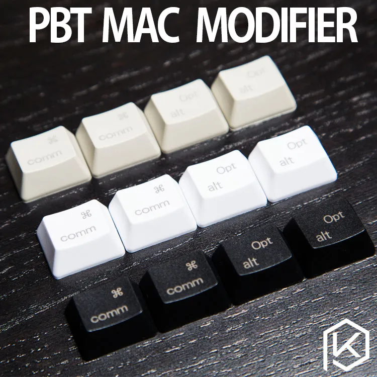 PBT laser Keycaps mac Keys in OEM Profile With Cherry MX Stems command option