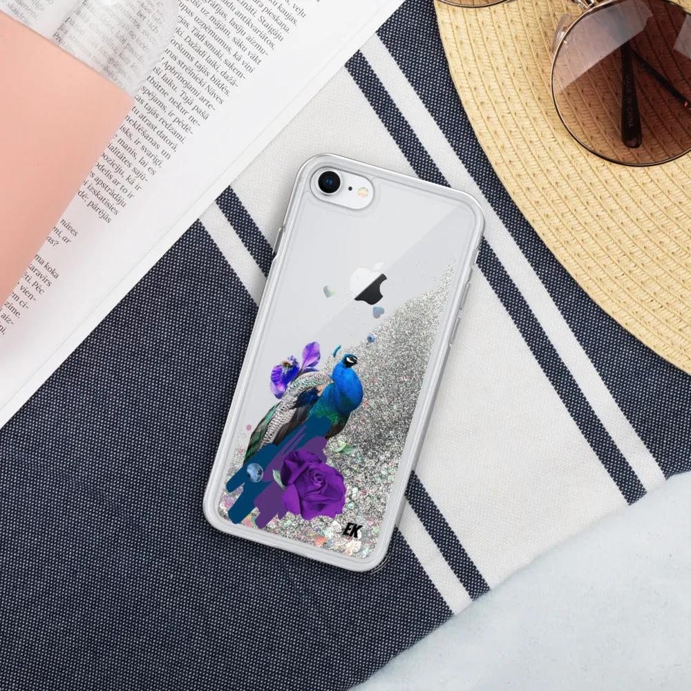 Peacock - Liquid Glitter Phone Case