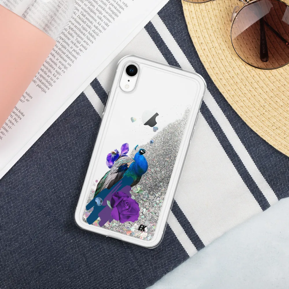 Peacock - Liquid Glitter Phone Case