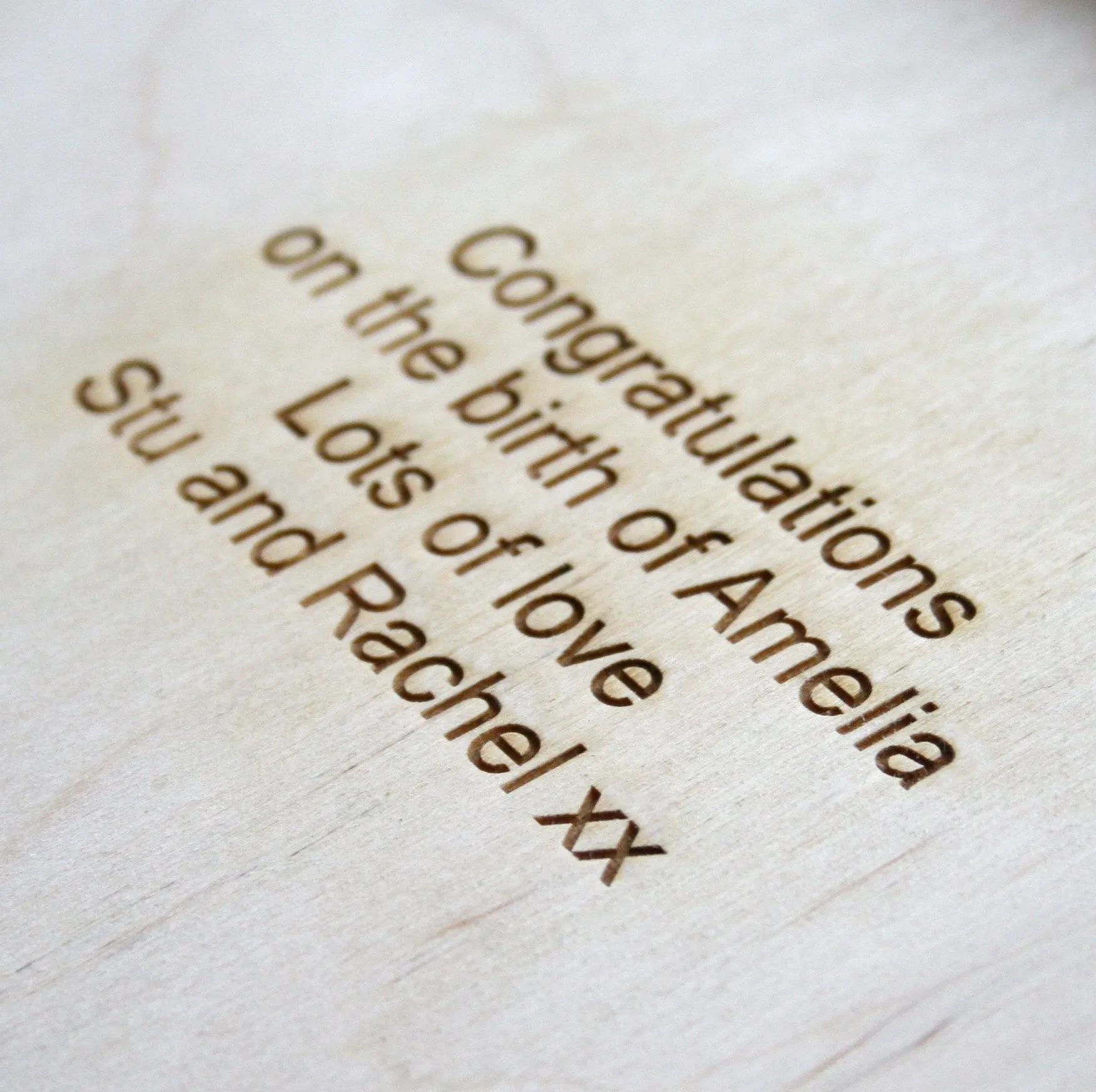 Personalised Wooden New Baby Keepsake Box