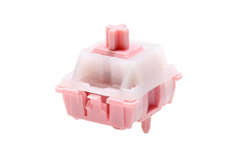 Pink Pig Switch V3 Linear 5pin RGB SMD 62g mx switch for mechanical keyboard POM Nylon Long Spring Factory Lubed