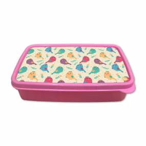 Plastic School Lunch Organizer Box for Girls Return Gifts Birthday Party - Birds