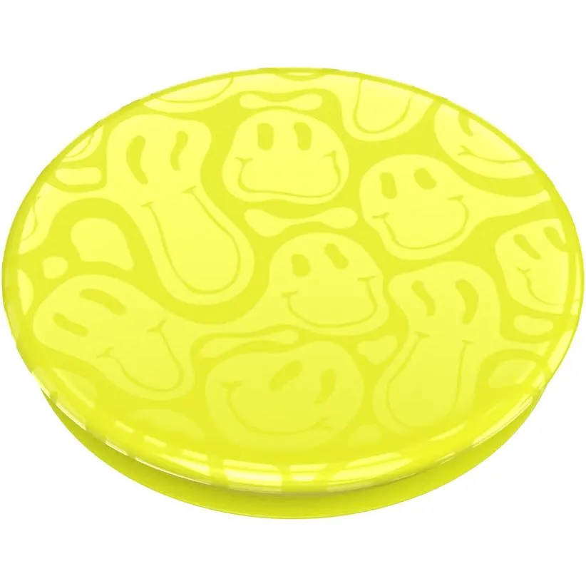 Popsockets PopGrip Gen 2 (Neon Jolt Yellow Smiley Melt)