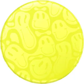 Popsockets PopGrip Gen 2 (Neon Jolt Yellow Smiley Melt)