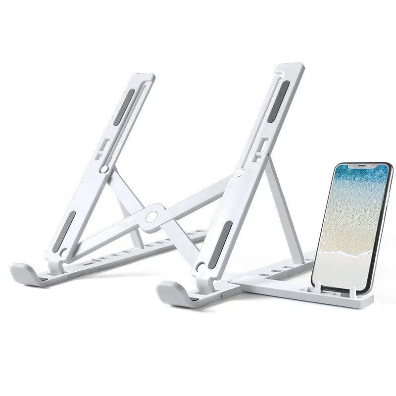 Portable Laptop Stand with Phone Attachment