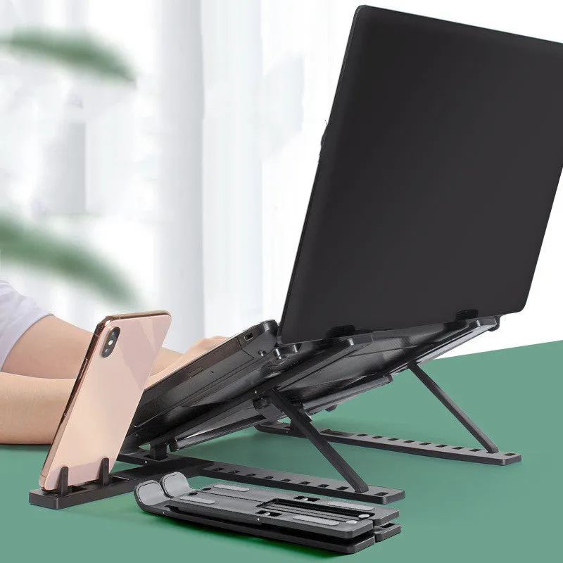 Portable Laptop Stand with Phone Attachment