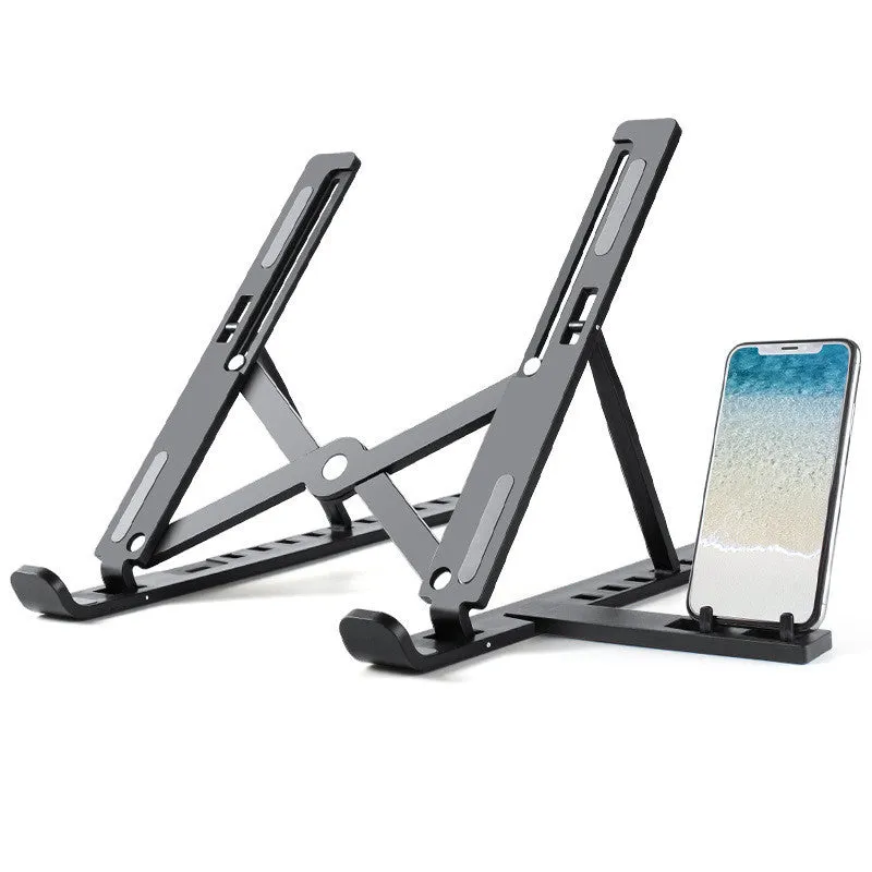 Portable Laptop Stand with Phone Attachment