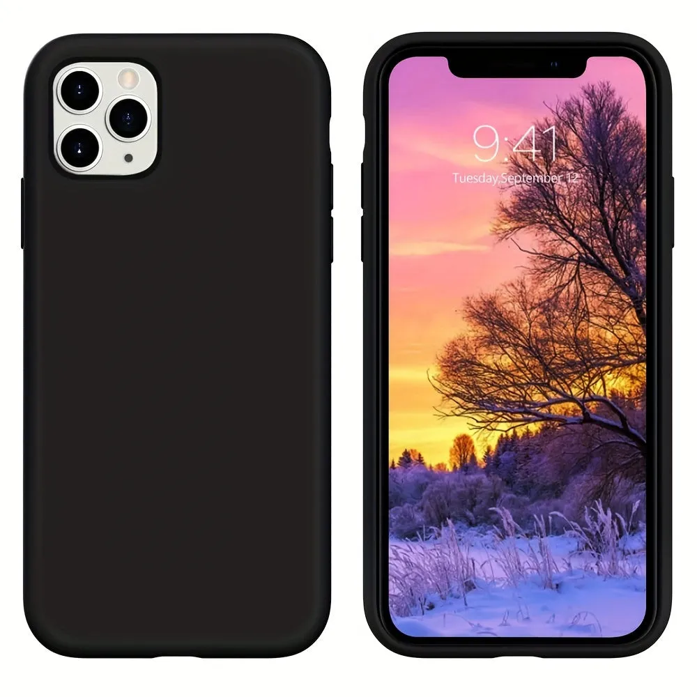 Premium Silicone Phone Case With Microfiber Lining for iPhone