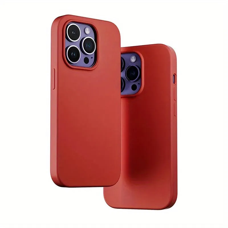 Premium Silicone Phone Case With Microfiber Lining for iPhone