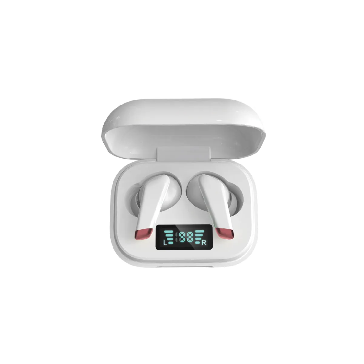 Premium TrueBuds Air True Wireless Earbuds with Charging Case and LED Battery Life Indicator