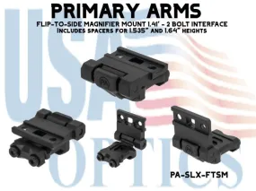 PRIMARY ARMS, PA-SLX-FTSM, SLX FLIP-TO-SIDE MAGNIFIER MOUNT 1.41' - 2 BOLT INTERFACE