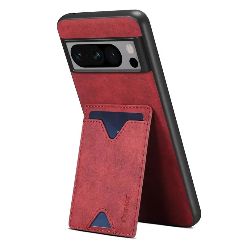 PU Leather Protective Case with Card Slot For Google Pixel 8