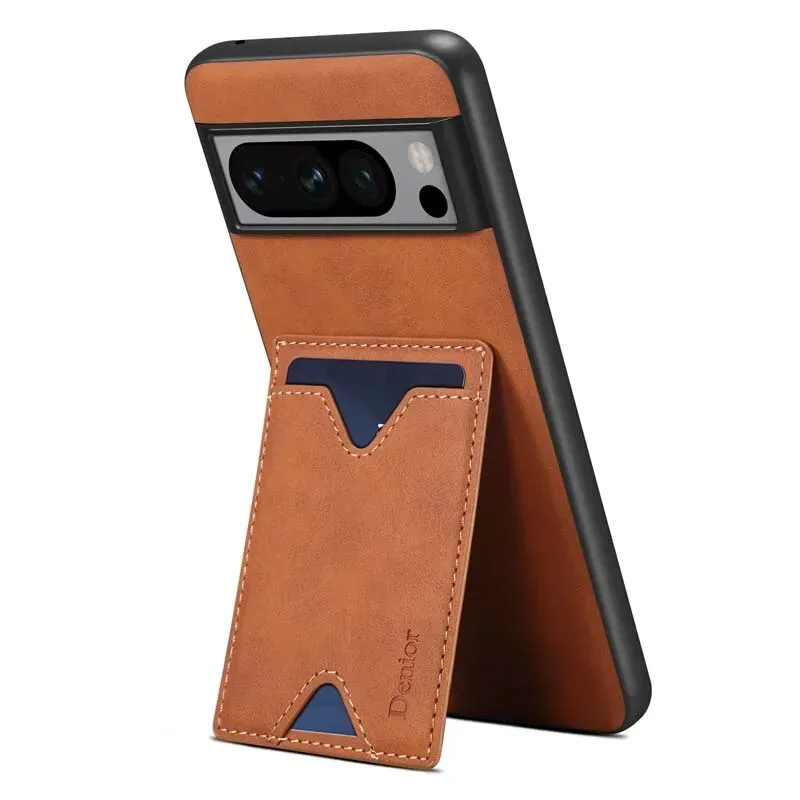 PU Leather Protective Case with Card Slot For Google Pixel 8