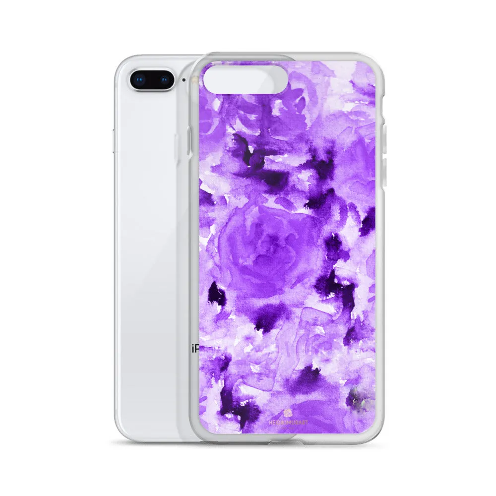 Purple Rose Floral iPhone Case, iPhone X | XS | XR | XS Max | 8 | 8  | 7| 7  Best Phone Case