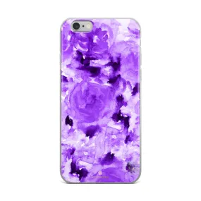 Purple Rose Floral iPhone Case, iPhone X | XS | XR | XS Max | 8 | 8  | 7| 7  Best Phone Case