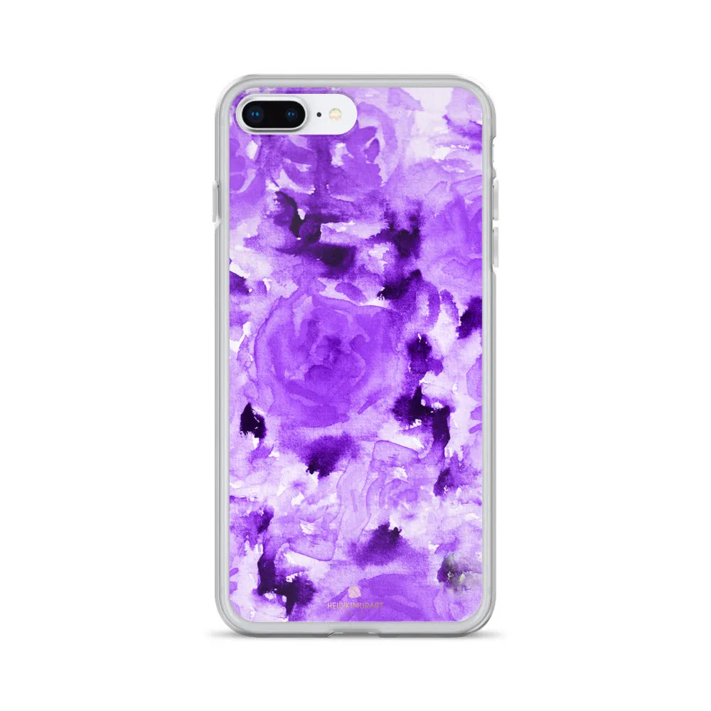 Purple Rose Floral iPhone Case, iPhone X | XS | XR | XS Max | 8 | 8  | 7| 7  Best Phone Case