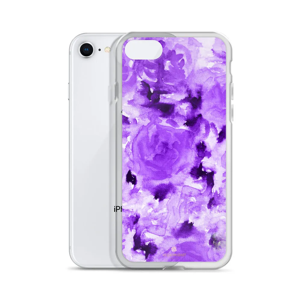 Purple Rose Floral iPhone Case, iPhone X | XS | XR | XS Max | 8 | 8  | 7| 7  Best Phone Case