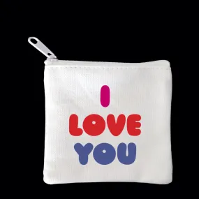 "i love you" mini pouch