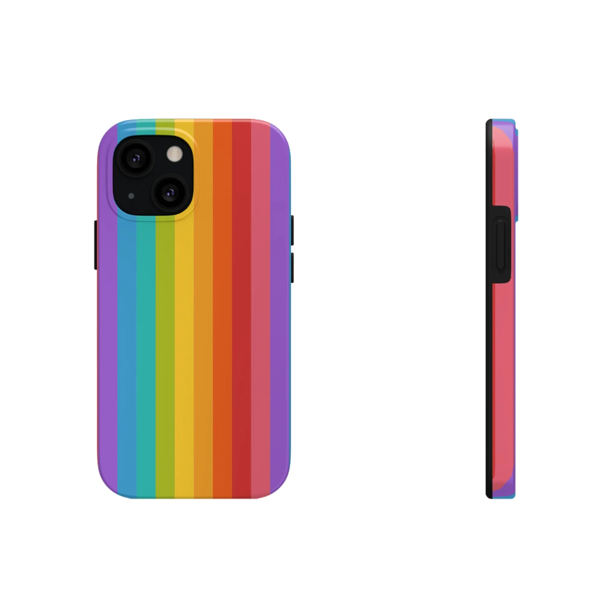 Rainbow iPhone 14 13 Pro Max Tough Case Mate, Colorful Cute Pride Aesthetic Iphone 12 11 Mini Se  X Xr Xs 8 Plus 7 6 Phone Cover Gift