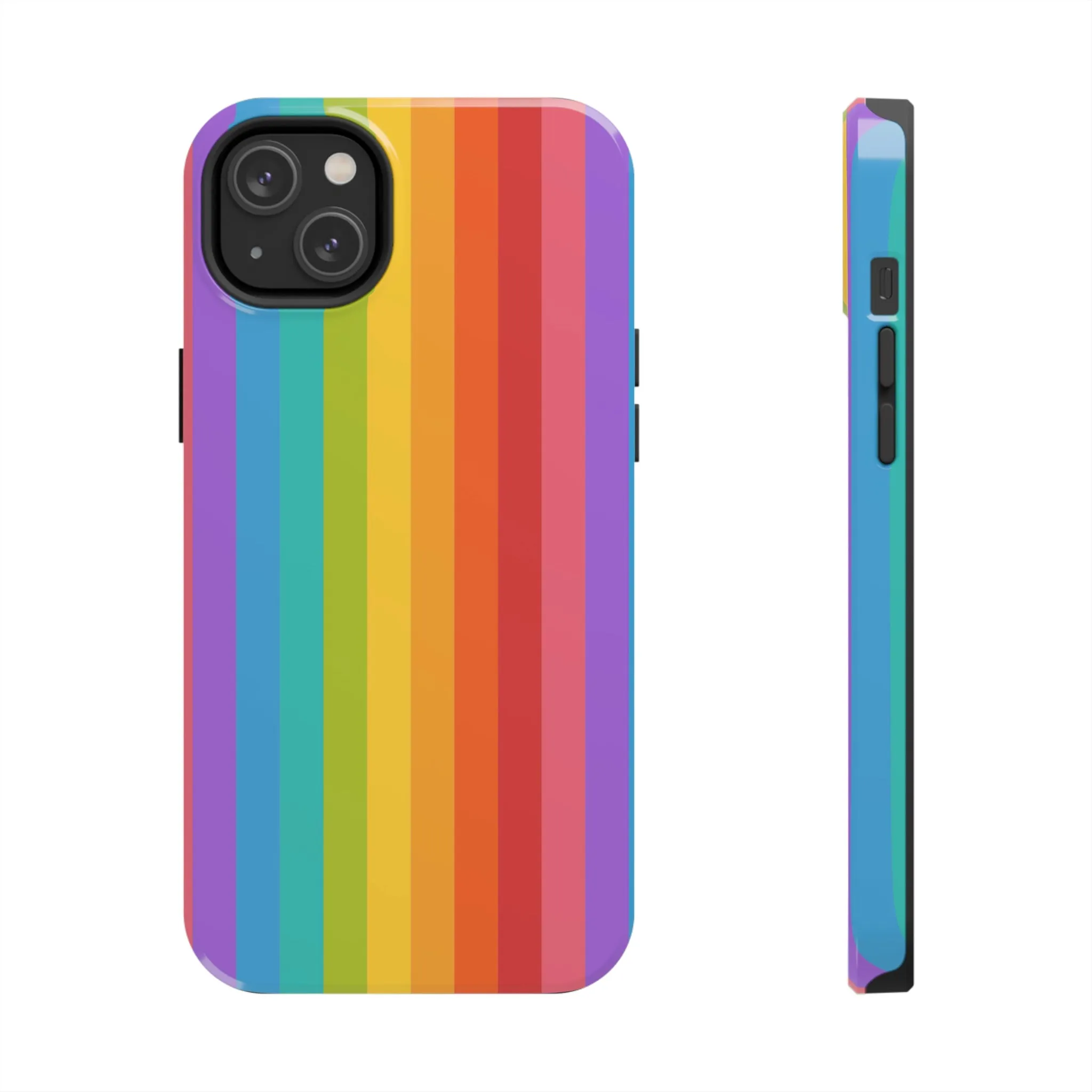 Rainbow iPhone 14 13 Pro Max Tough Case Mate, Colorful Cute Pride Aesthetic Iphone 12 11 Mini Se  X Xr Xs 8 Plus 7 6 Phone Cover Gift