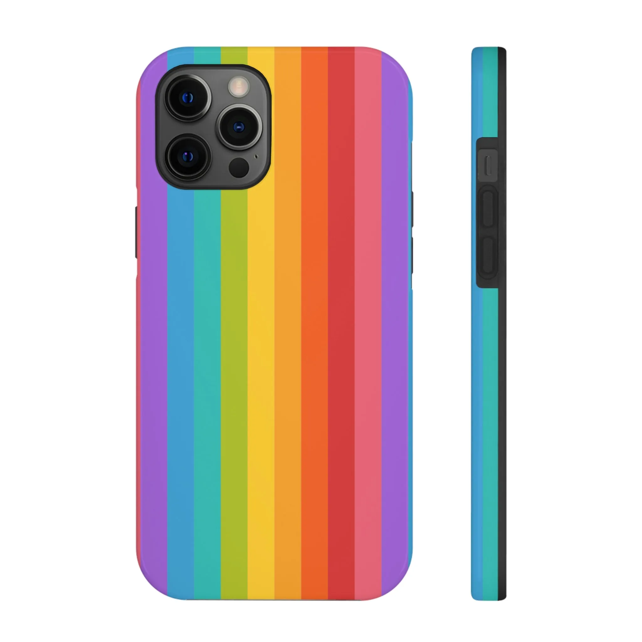 Rainbow iPhone 14 13 Pro Max Tough Case Mate, Colorful Cute Pride Aesthetic Iphone 12 11 Mini Se  X Xr Xs 8 Plus 7 6 Phone Cover Gift