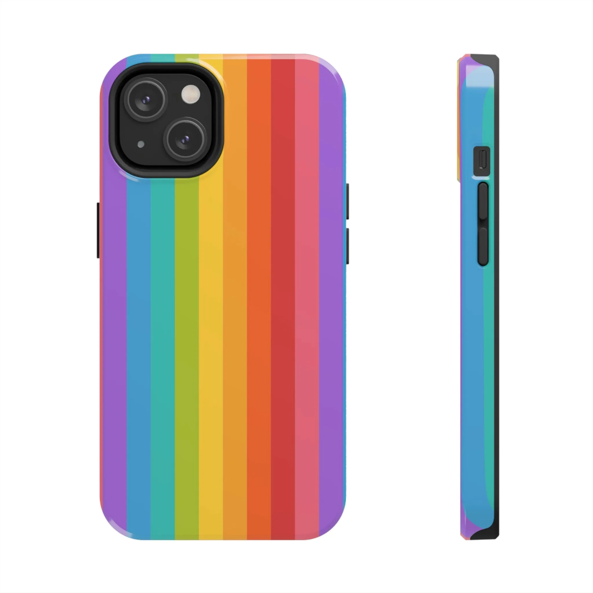 Rainbow iPhone 14 13 Pro Max Tough Case Mate, Colorful Cute Pride Aesthetic Iphone 12 11 Mini Se  X Xr Xs 8 Plus 7 6 Phone Cover Gift